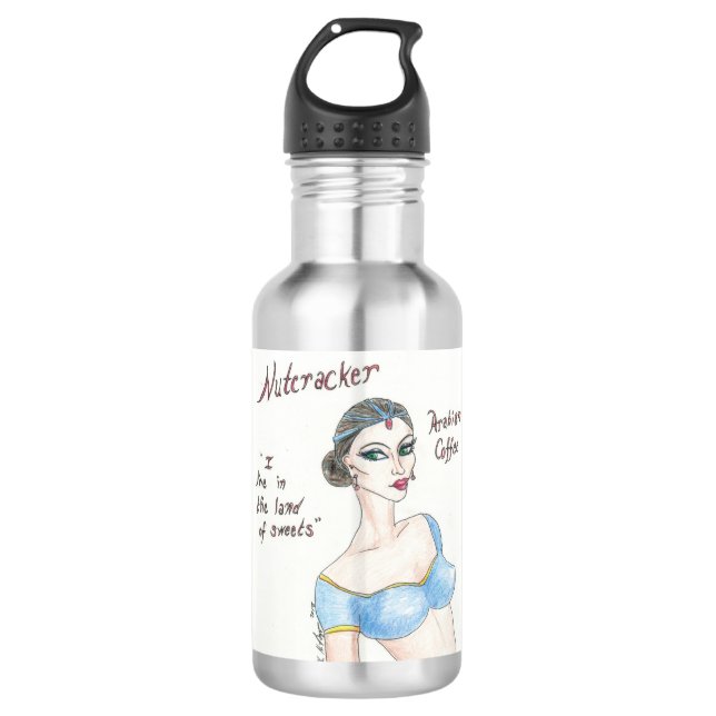 Flasche des Nussknacker-arabischen Kaffees Trinkflasche (Vorderseite)