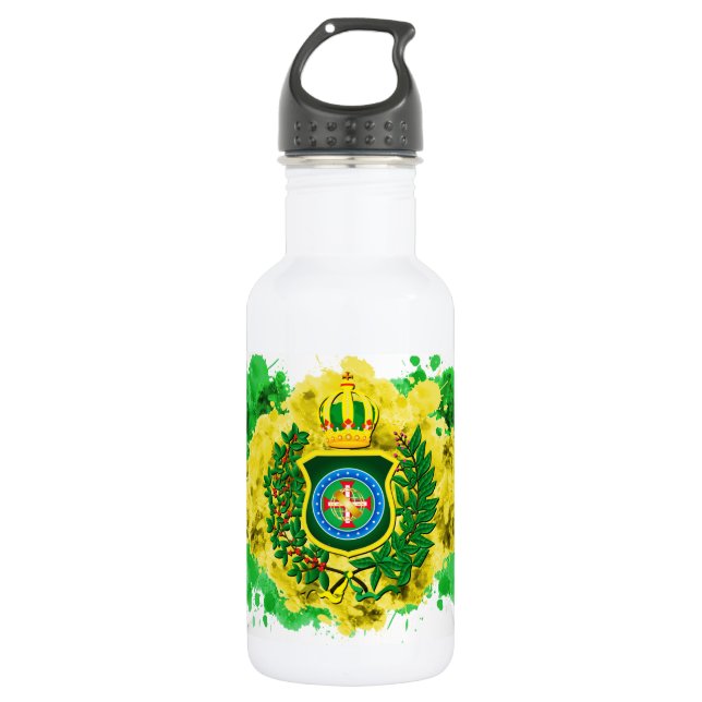 Flasche des Wassers mit der Imperialen Fahne Trinkflasche (Vorderseite)