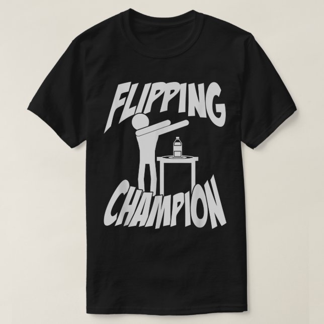 Flasche Drehend Dabbing Dab Champion T-Shirt (Design vorne)