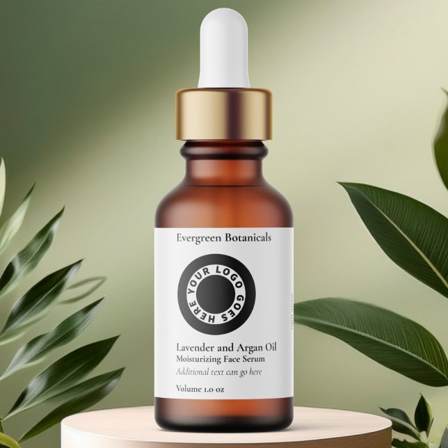 Flasche-Etikett mit dem Logo "Waterproof White Dro Etiketten (Von Creator hochgeladen)