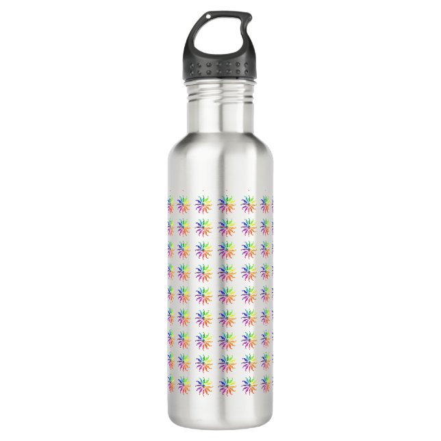 Flasche - Farbräder Trinkflasche (Vorderseite)