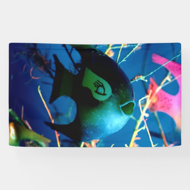 Flasche Fisch Gibney Das Museum Zazzle Banner (Horizontal)