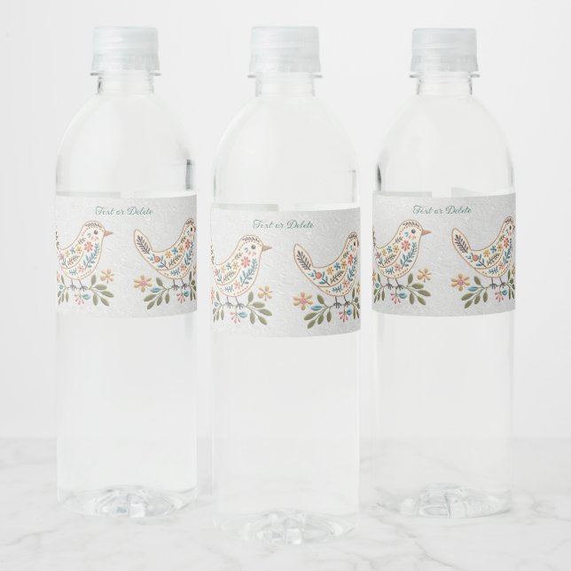 Flasche für kleine Vögel - farbenfrohe Flasche (Flaschen)