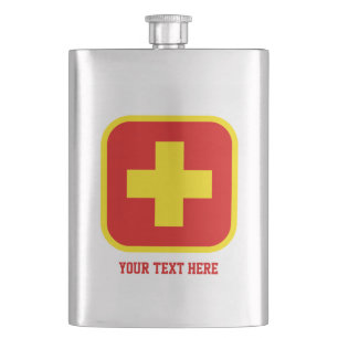 Flasche für Nottränke mit benutzerdefiniertem Text Flachmann