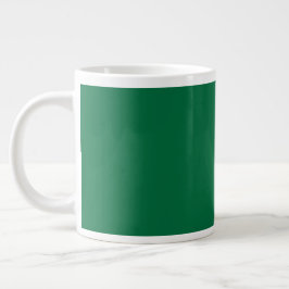 Flasche Grün Solid Farbe | Classic | elegant Jumbo-Tasse