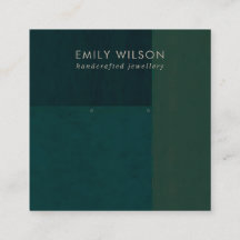 FLASCHE GRÜNE FARBBLOCK STUD EARRING DISPLAY-KARTE