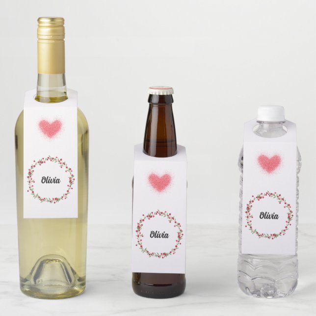 Flasche-Hanger-Tags - Olivia Flaschenanhänger (Beispiel)