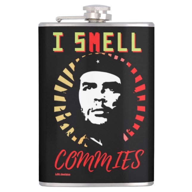 Flasche "I SMELL COMMIES" Flachmann (Vorderseite)
