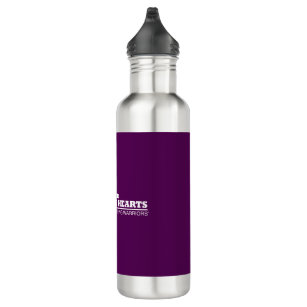 Flasche - Lila mit weißem Logo Edelstahlflasche
