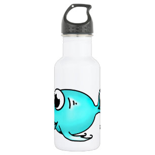 Flasche mit blauem Fisch Trinkflasche