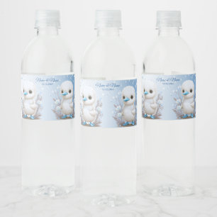 Flasche mit blauem Flor