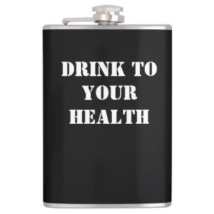 Flasche mit dunklem Humor von Skullnskin / J. H. T Flachmann