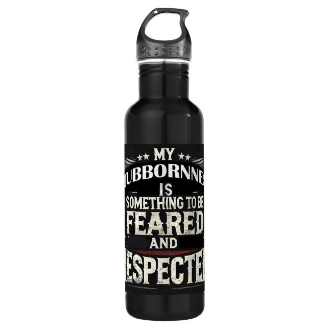 Flasche mit Fierce und ohne Angst Edelstahlflasche (Vorderseite)