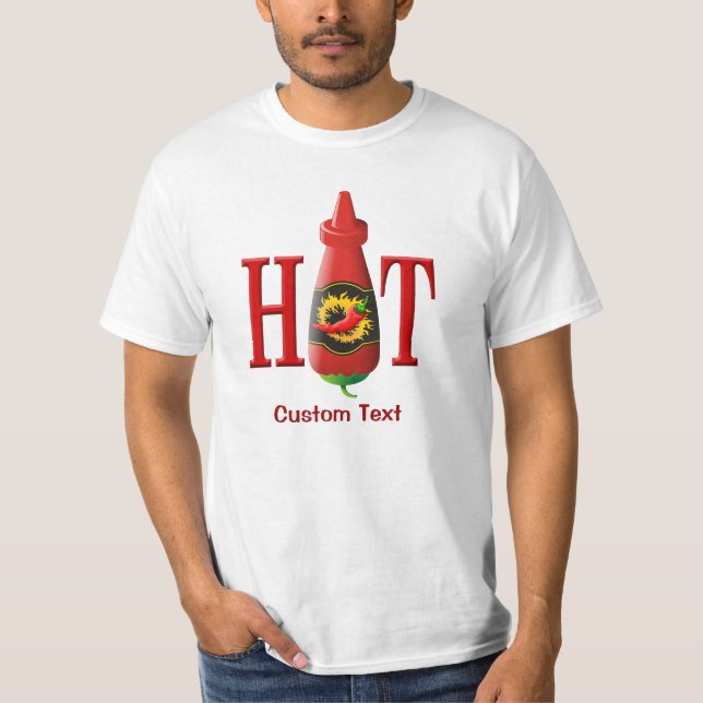 Flasche mit heißer Soße T-Shirt (Vorderseite)