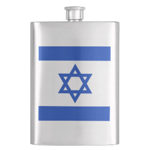 Flasche mit israelischer Flagge Flachmann