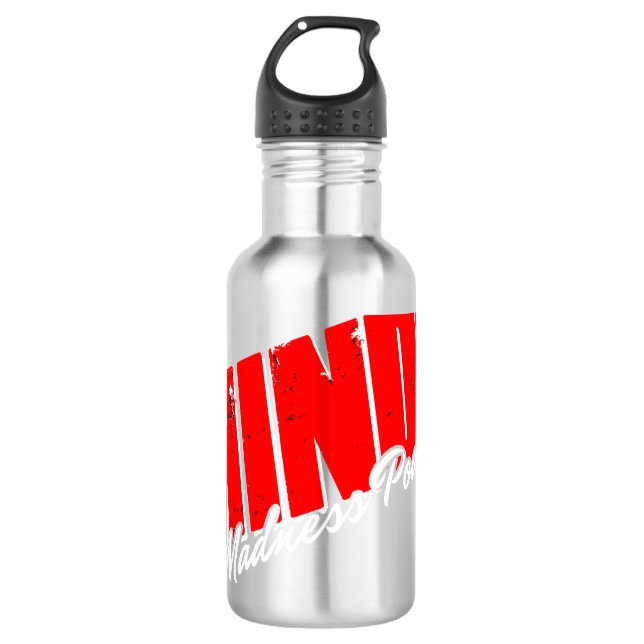 Flasche mit Madenwasser Edelstahlflasche (Vorderseite)