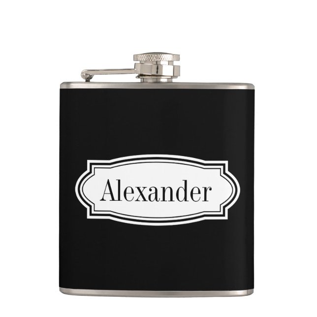 Flasche mit personalisiertem Getränk | Geschenk fü Flachmann (Vorderseite)