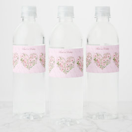 Flasche mit rosa Herz