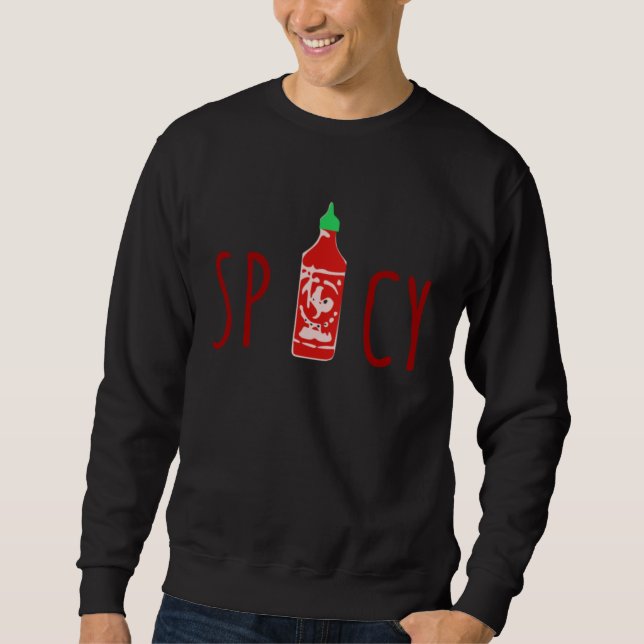 Flasche mit scharfer Hot Sauce Sweatshirt (Vorderseite)