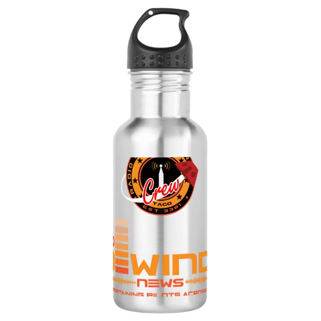 Flasche mit Sidewinder Edelstahlflasche (Vorderseite)