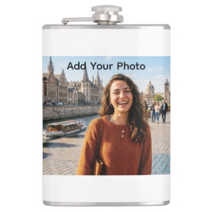 Flasche mit Vinyl-Ummantelung Flachmann