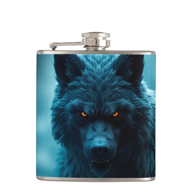 Flasche mit Vinylummantelung Flachmann (Vorderseite)