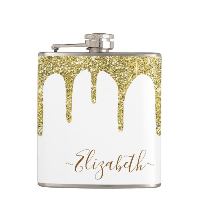 Flasche mit Vinylummantelung Flachmann (Vorderseite)