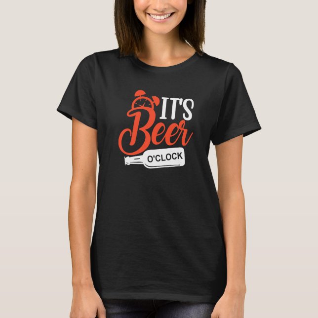 Flasche oder Floß Bier ich Funny Beer Drink T-Shirt (Vorderseite)