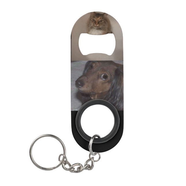 Flasche Opener-Key-Kette, Hunde und Katzen Mini Flaschenöffner (Vorderseite)