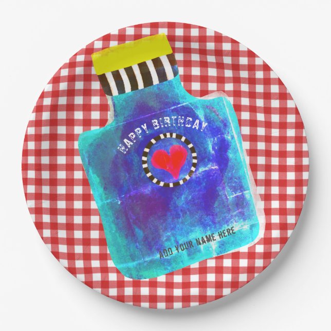 Flasche Papier Abendessen Napkins Pappteller (Vorderseite)
