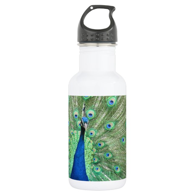 Flasche - Pfau Edelstahlflasche (Vorderseite)