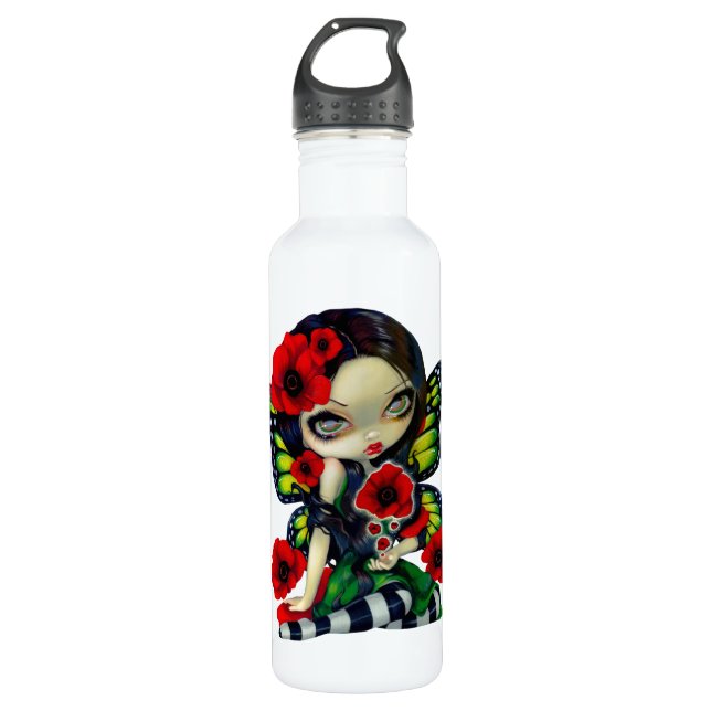 Flasche "Poppy Magic" Trinkflasche (Vorderseite)