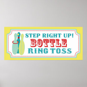 Flasche Ring Tos Zeichen für Karneval Zirkus Gebur Poster