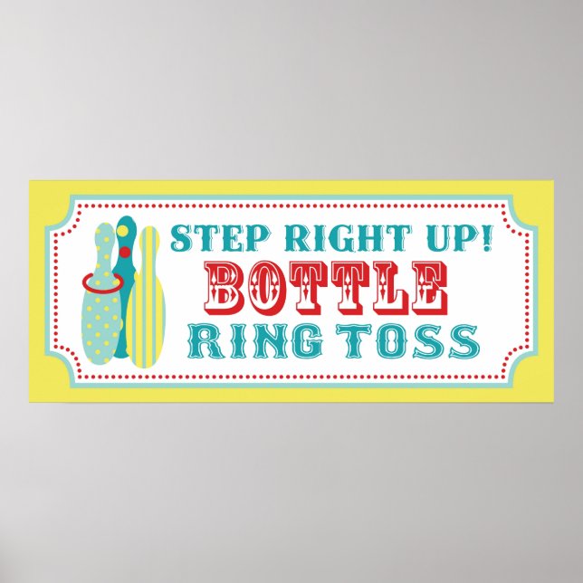 Flasche Ring Tos Zeichen für Karneval Zirkus Gebur Poster (Vorne)