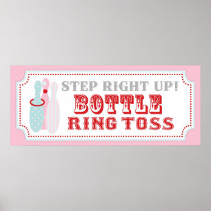 Flasche Ring Tos Zeichen für Karneval Zirkus Gebur Poster
