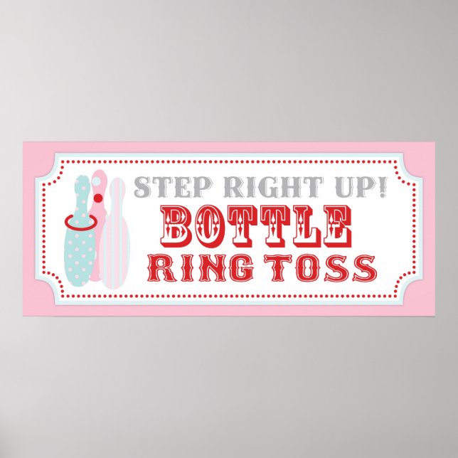 Flasche Ring Tos Zeichen für Karneval Zirkus Gebur Poster (Vorne)