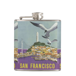 Flasche San Francisco USA Vintage Travel Flachmann