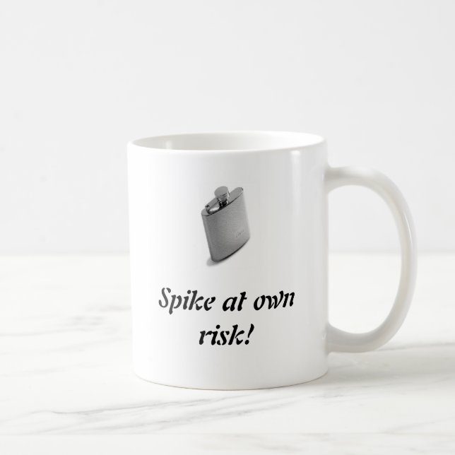 Flasche, Spitze an eigenem Risiko! Kaffeetasse (Rechts)