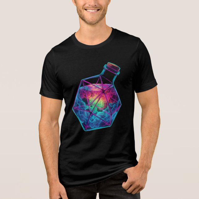 Flasche Tri-Blend Shirt (Vorderseite)