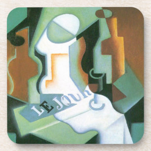 Flasche und Obstschale von Juan Gris, Vintage Kubi Untersetzer