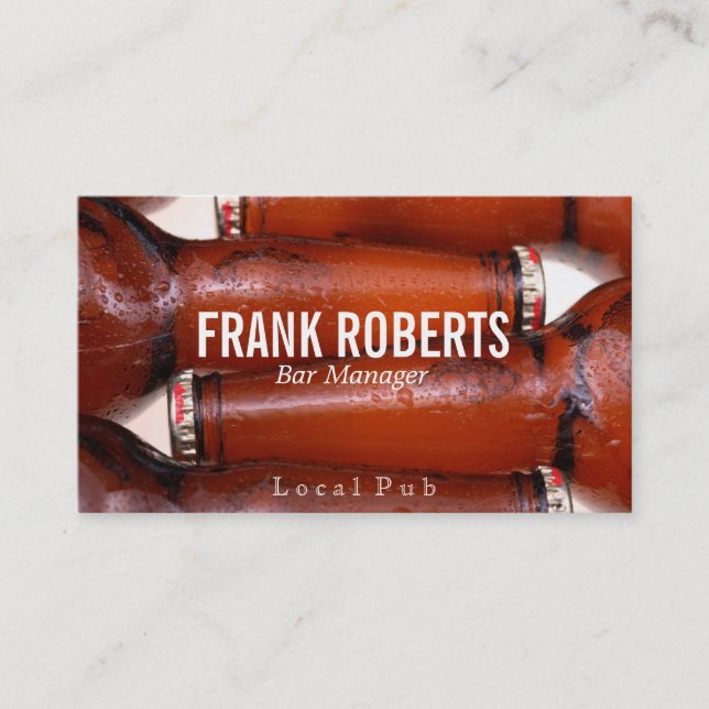 Flaschen II Visitenkarte (Vorderseite)