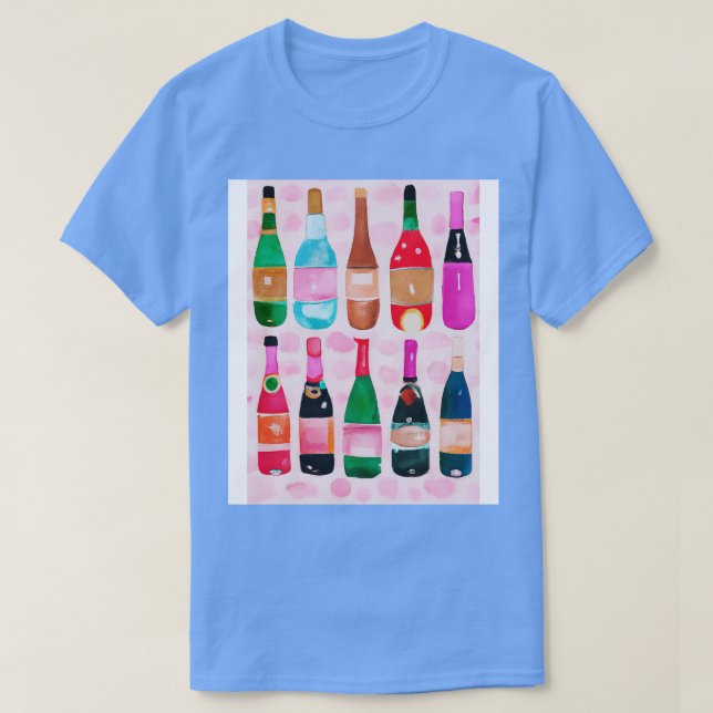 Flaschen Mustermalerei 2 T-Shirt (Design vorne)