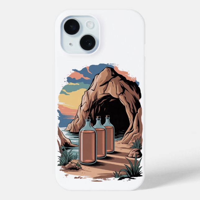 Flaschen nahe einem Höhleneingang  Case-Mate iPhone Hülle (Rückseite)