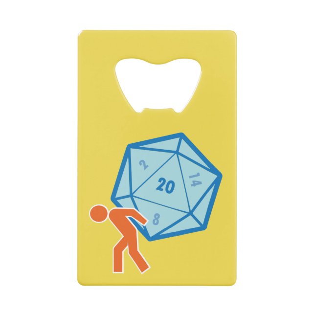 Flaschen-Öffner des Atlas-D20 cm Geldkarten Flaschenöffner (Vorderseite)