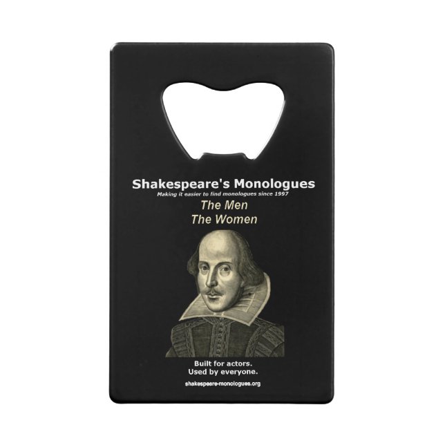 Flaschen-Öffner, schwarz Kreditkartenflaschenöffner (Vorderseite)