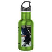 Flaschenapfel mit lustiger Fernflasche