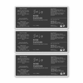 Flaschenetikett Aufkleber