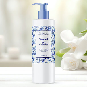 Flaschenetikett für Blumenkosmetik