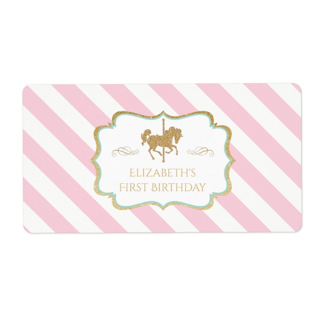 Flaschenetiketten für Karussell (Vorne)