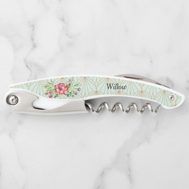 Flaschenöffner für Bridesmaid-Matches Weinetikett Kellnermesser (Vorderseite)